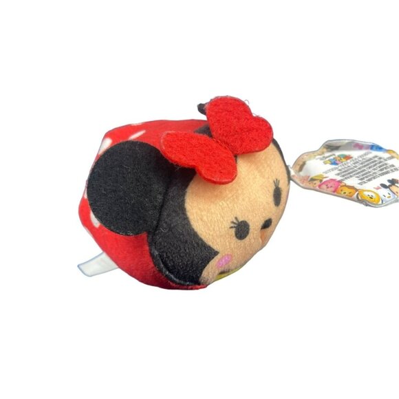 Disney Tsum Tsum Mini Plush Minnie Mouse‎ Red Bow Polk-a-Dot New with Tags - Picture 1 of 5